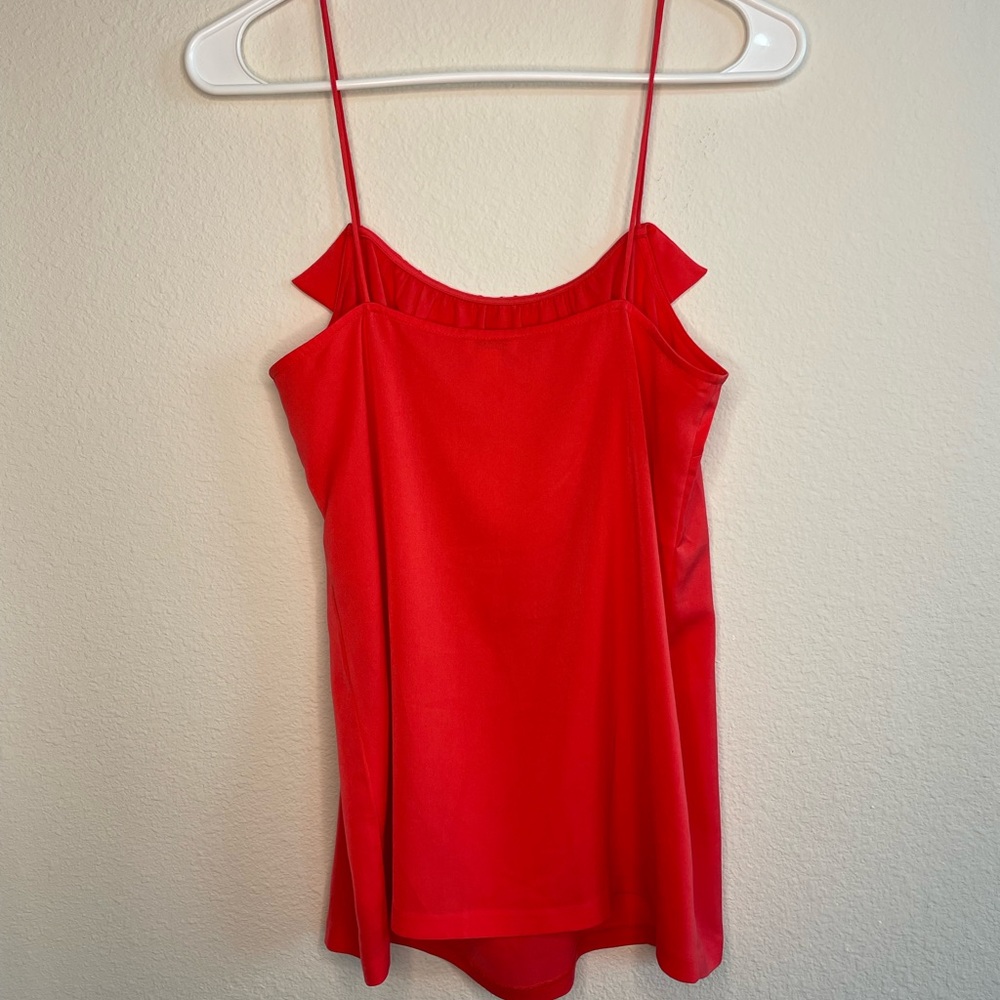 JCrew Ruffled Red/Pink Camisole - Picture 3 of 3
